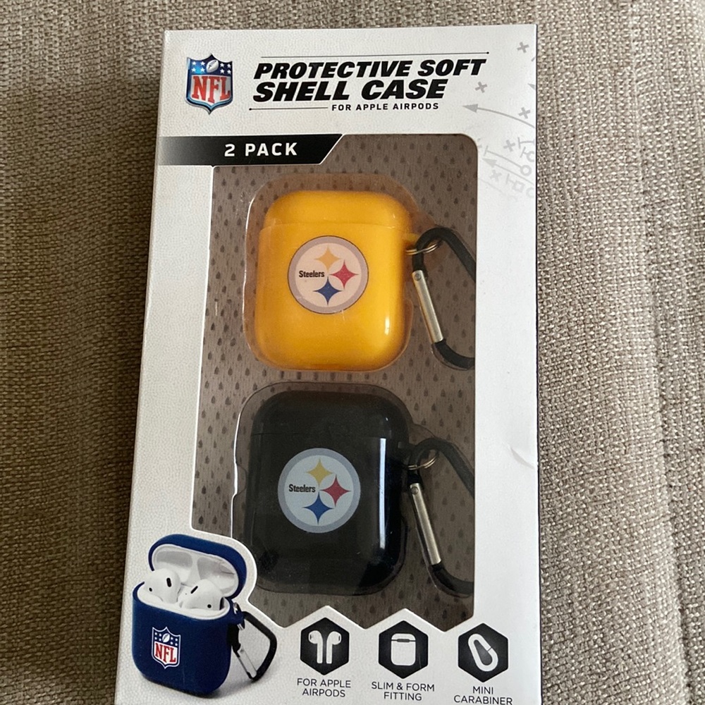 Steelers AirPod shell case